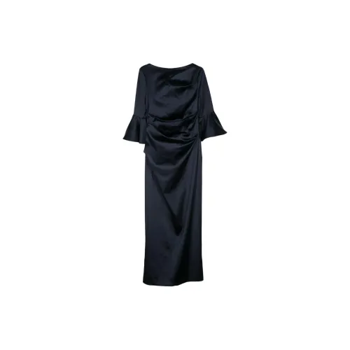 Talbot Runhof Long-Sleeved Dresses Women's Midnight Blue