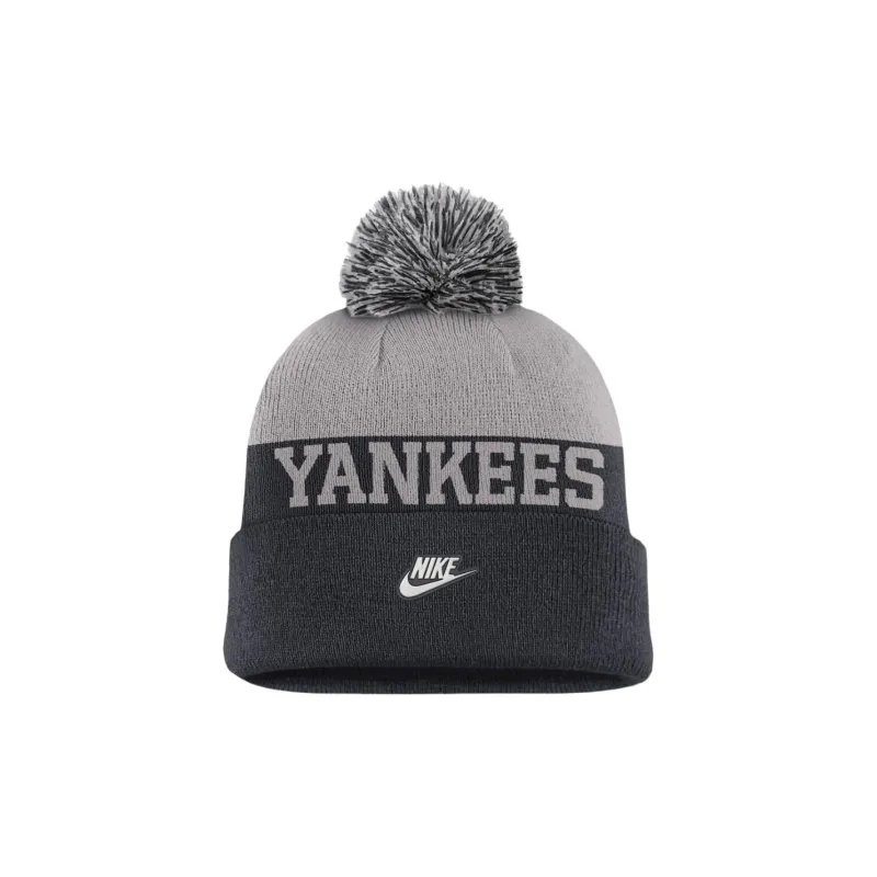 Nike New York Yankees Rewind Peak Men's Nike Mlb Cuffed Pom Beanie-1