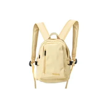 POY Nylon Fabric Backpack Mini Unisex Custard/Sky Blue/Night Black