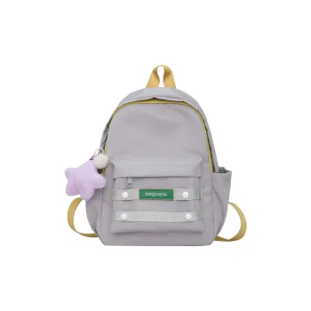 KAKAXI Nylon Backpack Unisex Black/Green/Gray/Purple/Pink/Yellow/Orange
