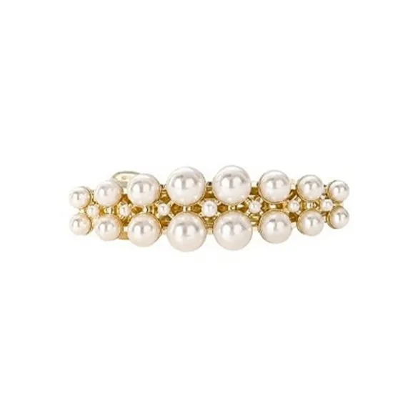 DAN DREAM Alloy Shell Pearl Pearl Hair Clips Women's-0