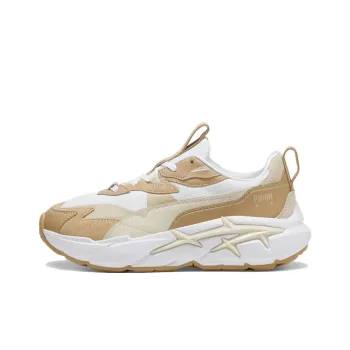 PUMA Spina NITRO™ PRM Cushioning, Slip Resistant, And Abrasion Resistant Low Top Casual Shoes Women's White Brown