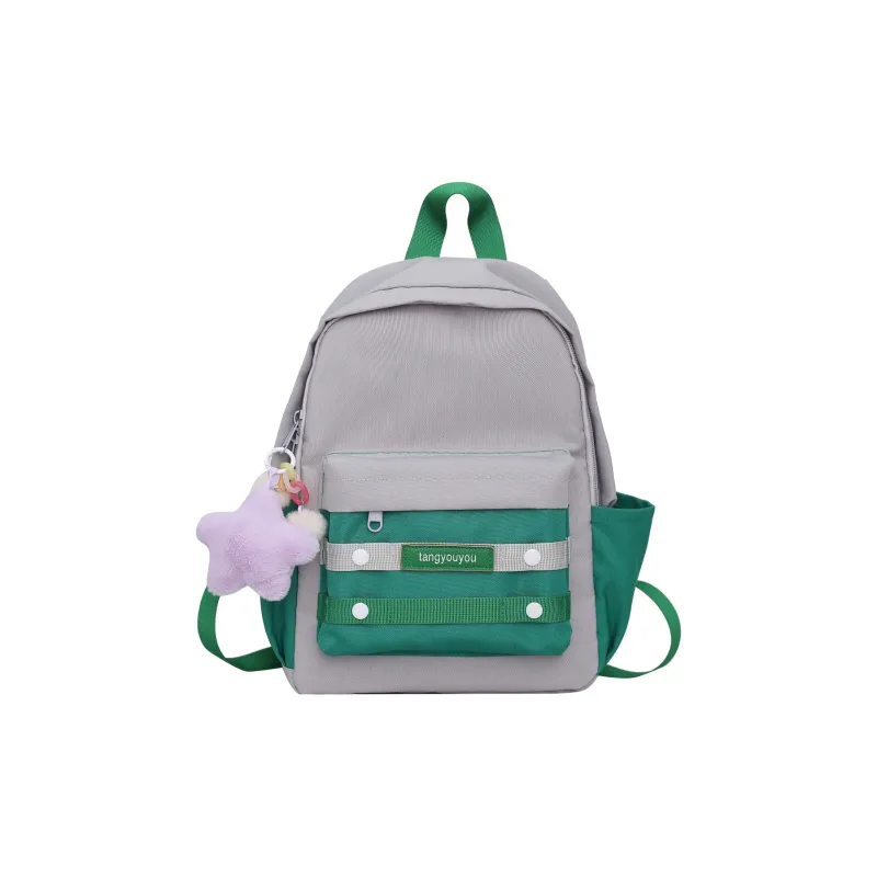 KAKAXI Nylon Backpack Unisex Black/Green/Gray/Purple/Pink/Yellow/Orange-2