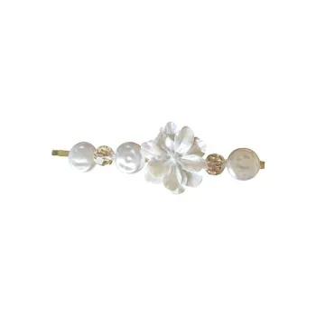 DAN DREAM Shell Pearl Pearl Hair Clips Women's