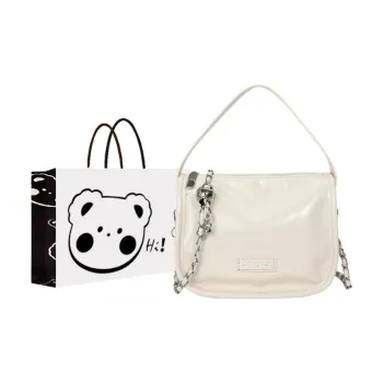 NX DOUGHNUT PU Handbag Regular Women's White