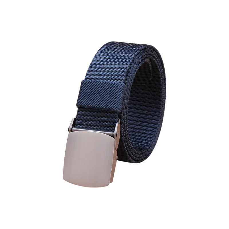 Emperor Penguin Automatic Buckle Quick Dry Tactical Outdoor Hypoallergenic Canvas Leather Belts Men's Width 3CM-1