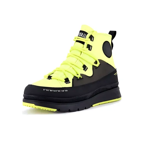 Palladium Pallasider Travel Wp+ Casual Shoes Men High-Top Yellow/Black