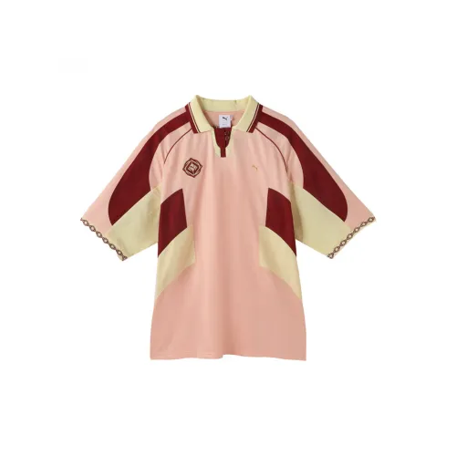 PUMA CLASSICS Polo Shirts Unisex Light Pink