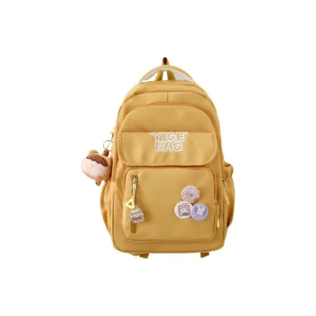 Cwatcun Nylon Backpack Regular Unisex Yellow/Blue/White/Black