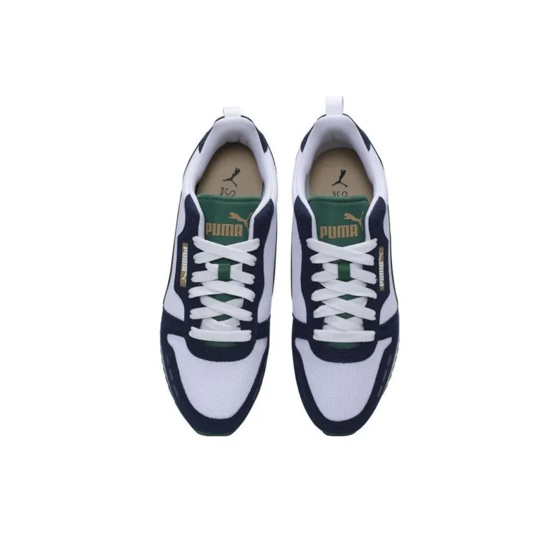 PUMA R78 Anti-Slip Wear-Resistant Low-Top Casual Shoes Unisex Blue White Green-2