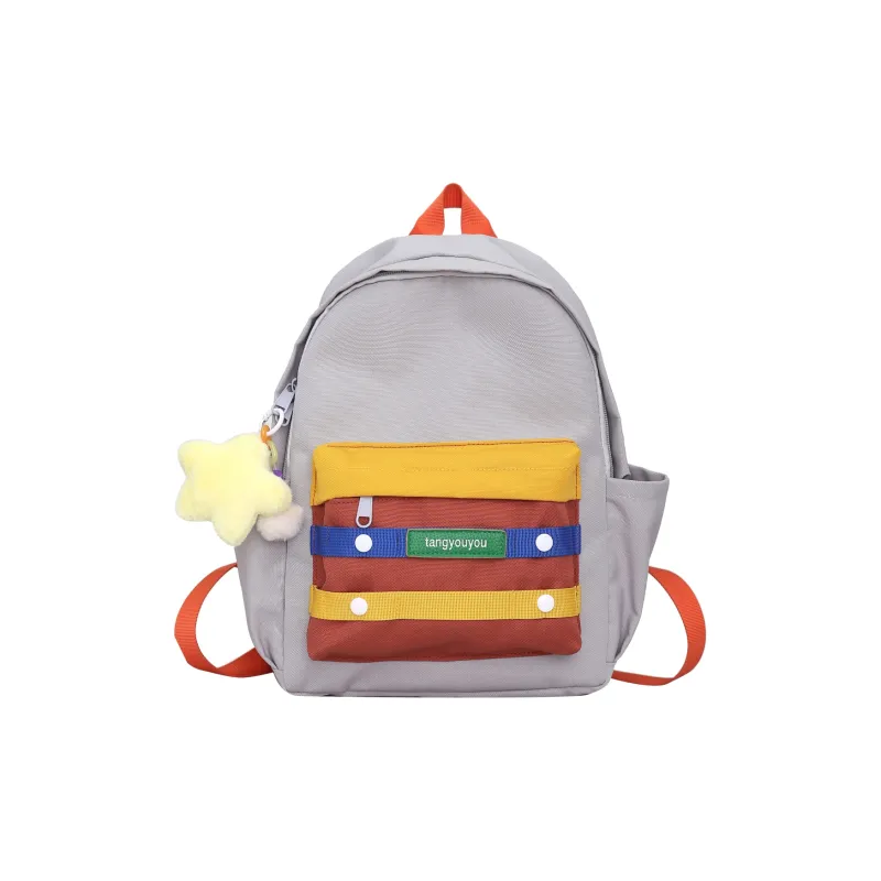 KAKAXI Nylon Backpack Unisex Black/Green/Gray/Purple/Pink/Yellow/Orange-9