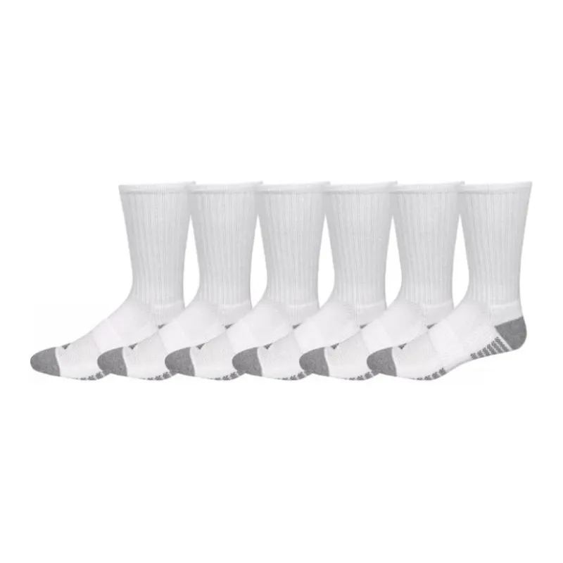 Columbia Mid-Calf Socks Men's 6 Pack White-0