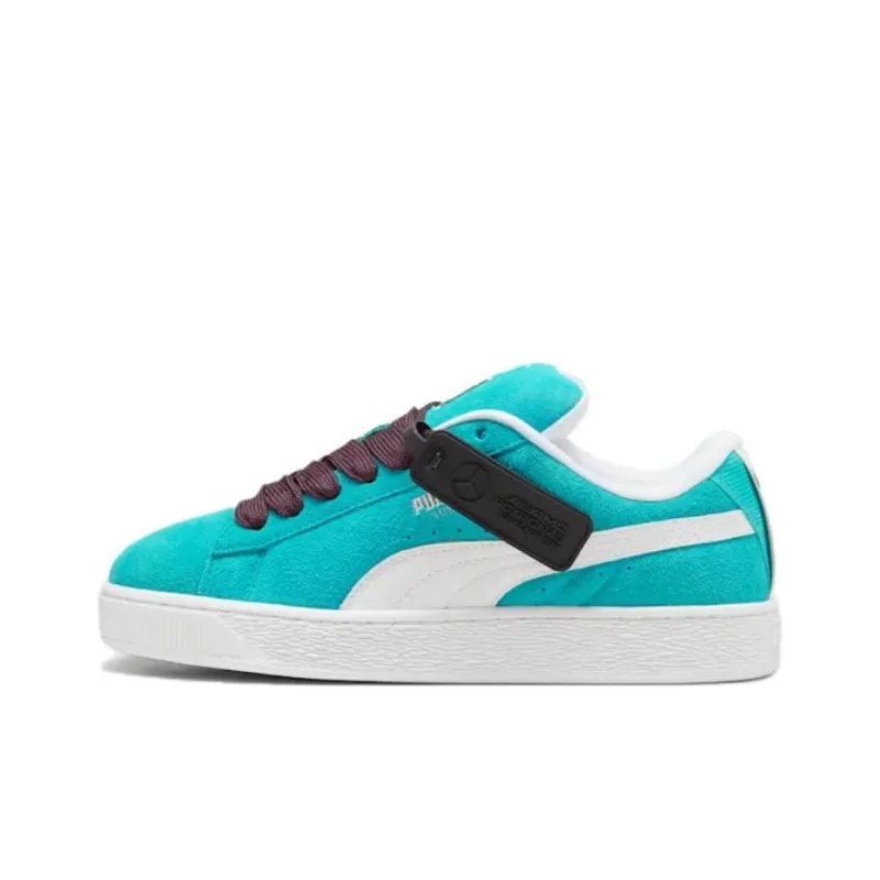 PUMA Suede Slip Resistant, Abrasion Resistant, Breathable Low Top Skateboard Shoes Men's Green-0