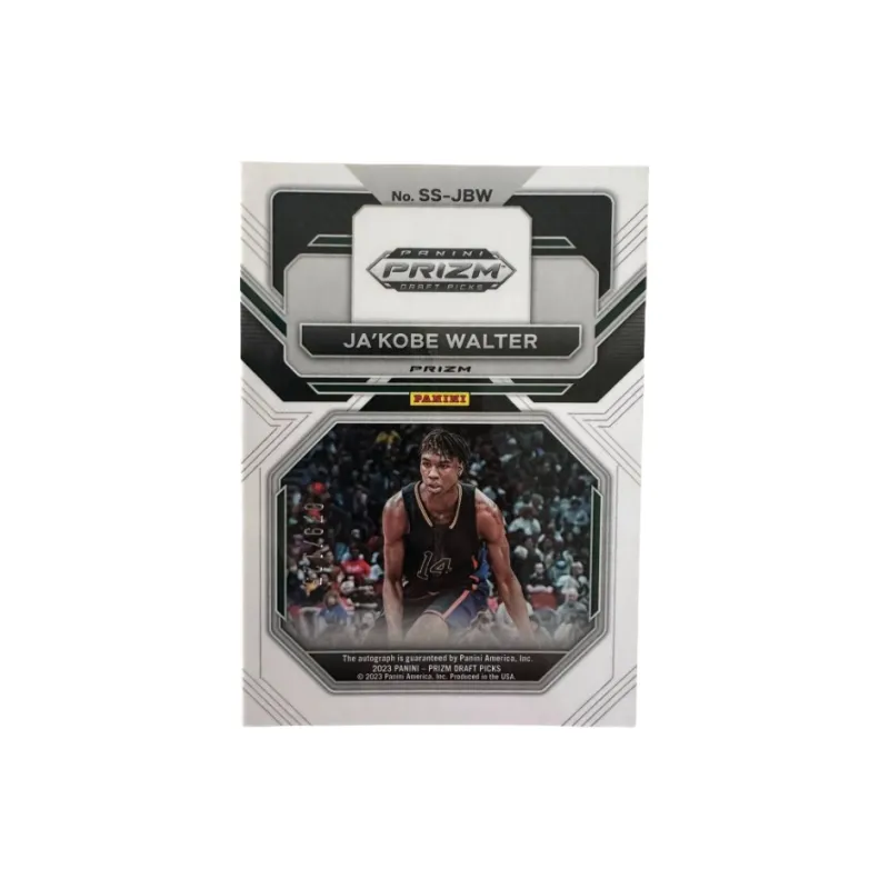 PANINI 2023 Prizm Ja'Kobe Walter, Signed 35/125 Series, Red Fold, Card Pass Sports Cards 1 Pc-1