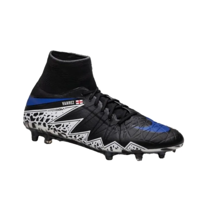 Nike HyperVenom Phantom Anti-Slip And Wear-Resistant Coverage Support Soccer Shoes Men's Black White-1