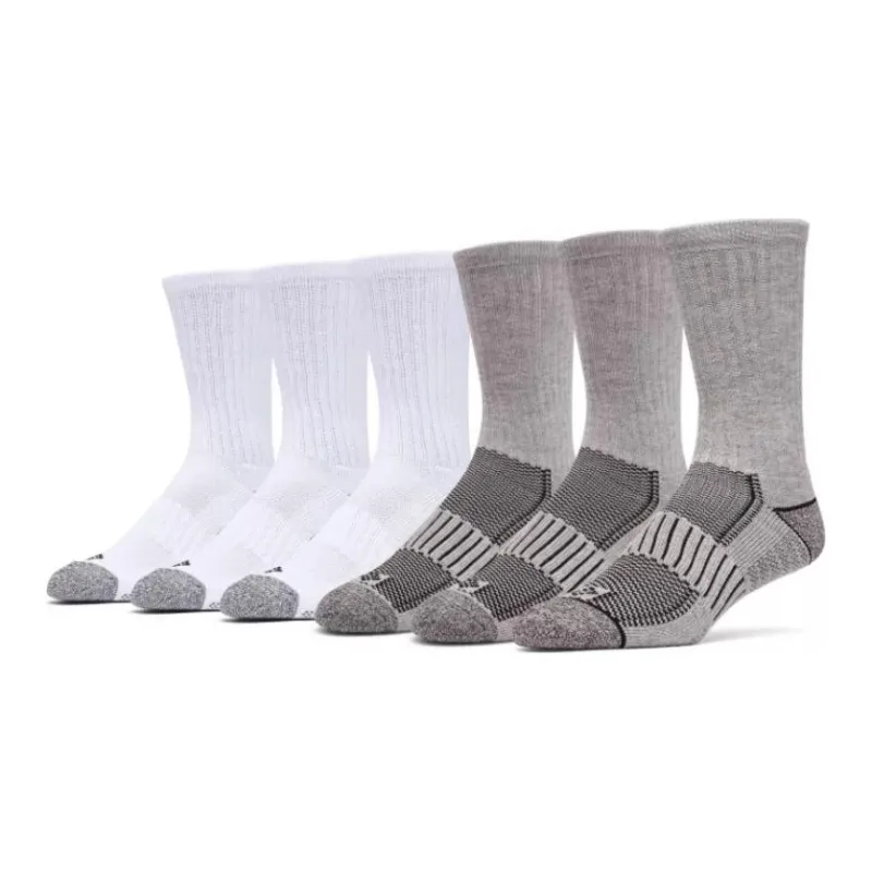 Columbia Men's Fashion Crew With Pique Footbed Sock Mid-Calf Socks Men's 6 Pack-0