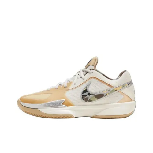 Nike Air Zoom G.T. Cut CROSS Basketball Shoes Unisex Low-Top Yellow/White