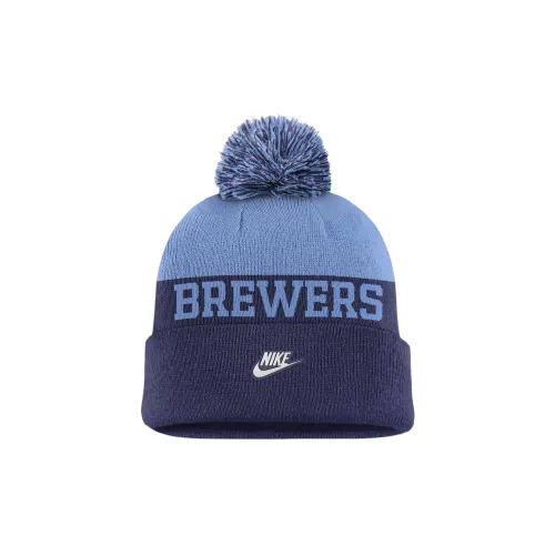 Nike Milwaukee Brewers Rewind Peak Men's low nike Mlb Cuffed Pom Beanie