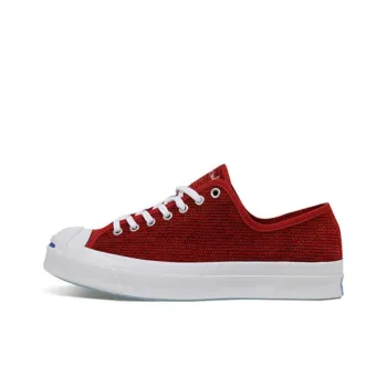 Converse Jack Purcell Anti Slip Wear Resistant Low Top Canvas Shoes Unisex Red
