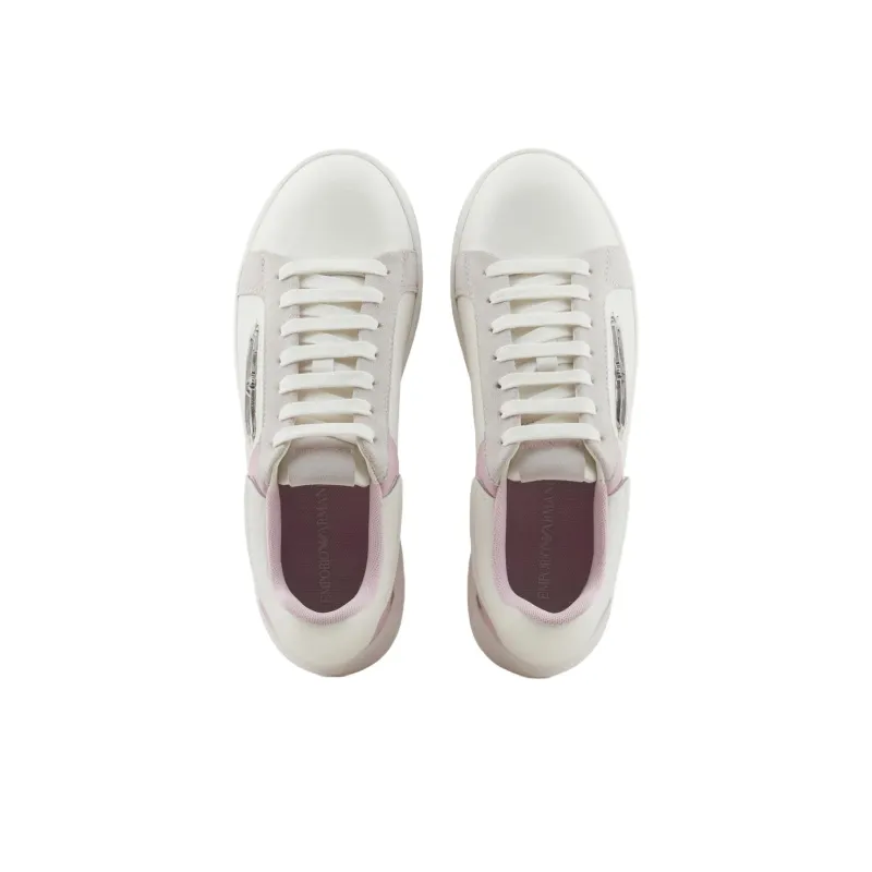EMPORIO ARMANI Low Top Casual Shoes Women's White-3