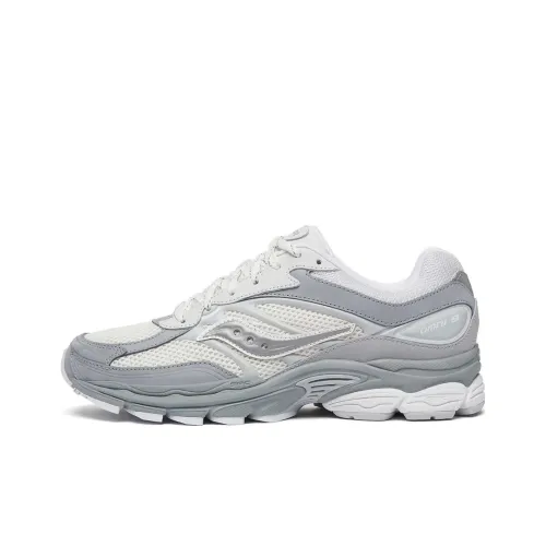 Saucony Pro Grid Omni 9 Anti Slip Wear Resistant Low Top Casual Running Shoes Unisex Gray