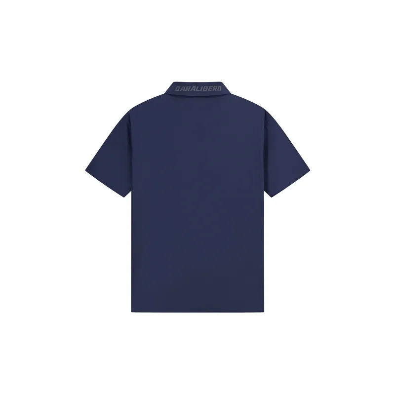 Kappa Polo Shirt Men's Blue Purple Gray-1