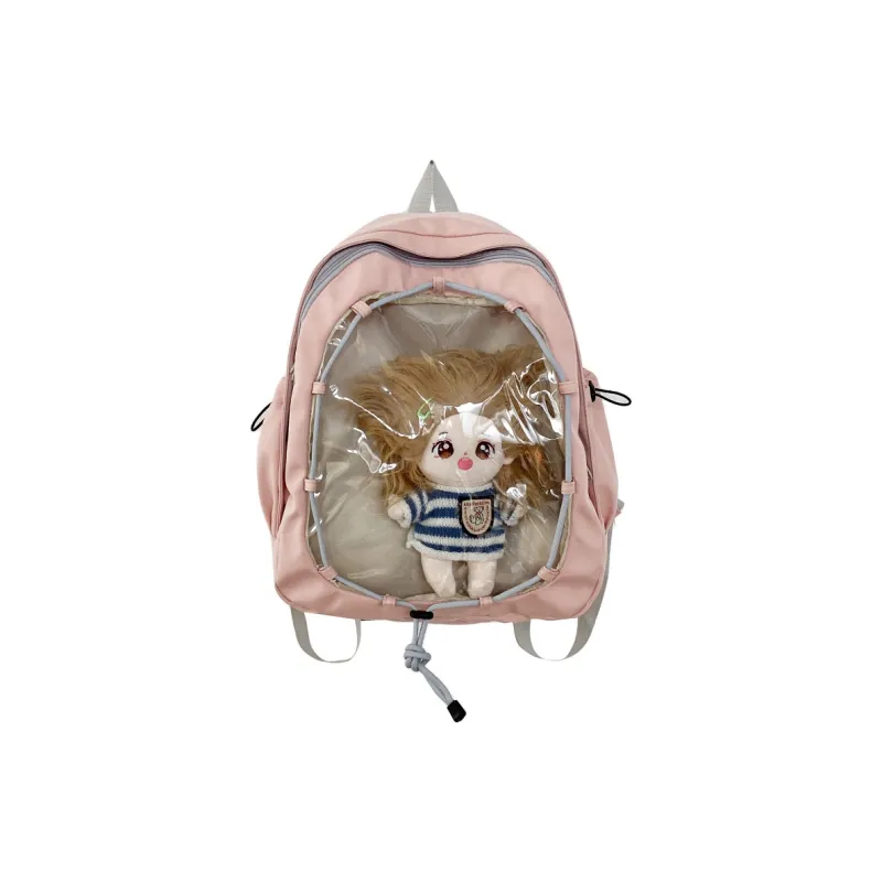 S.REPHEN Nylon Backpack Regular Unisex Beige/Black/Navy Blue/Pink-6