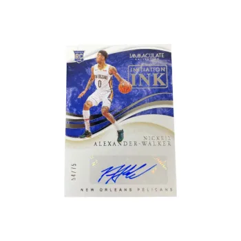 PANINI Alexander Walker 19 20 Immaculate Pelican Rising Stars RC Signature 54/75 Card Collection Pass Sports Cards 1 Pc