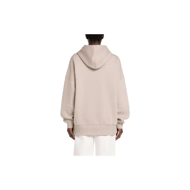 Reebok Lux Oversized Hoodie Sweatshirt Women's Gray Purple-1