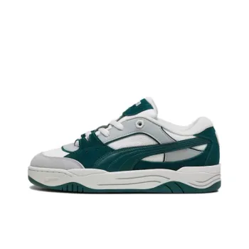 PUMA 180 Slip Resistant Low Top Skateboard Shoes Unisex Gray Green White