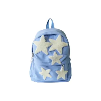 Cwatcun Nylon Fabric Backpack Regular Unisex Sky Blue