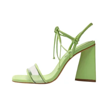 Schutz Gianna Strap Sandals 10cm Women's Green