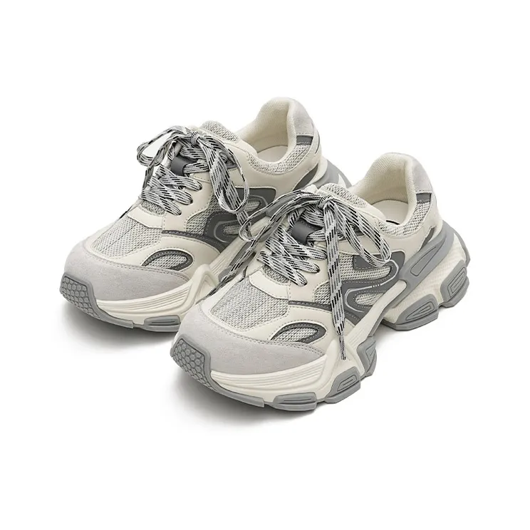 MASOOMAKE Breathable Height Increasing Low Top Chunky Sneakers Women's-1