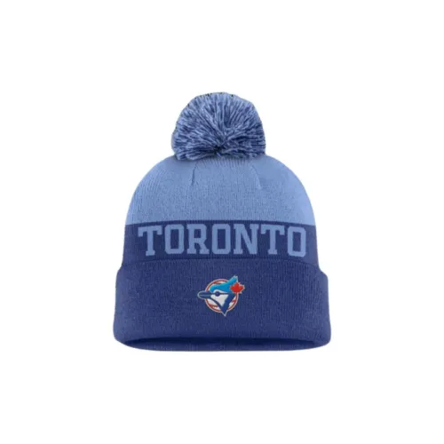 nike AV2608 Toronto Blue Jays Rewind Peak Men's nike AV2608 Mlb Cuffed Pom Beanie