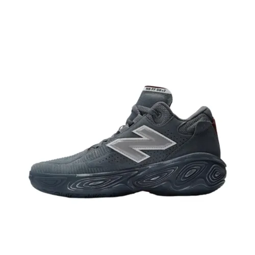 New Balance Fresh Foam BB Cushioned Slip Resistant Mid Top Basketball Shoes Unisex Gray