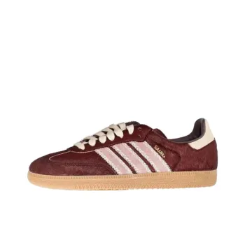 WALES BONNER x Adidas Samba Cushioning Wear-Resistant Low-Top Skateboard Shoes Women's Red Pink