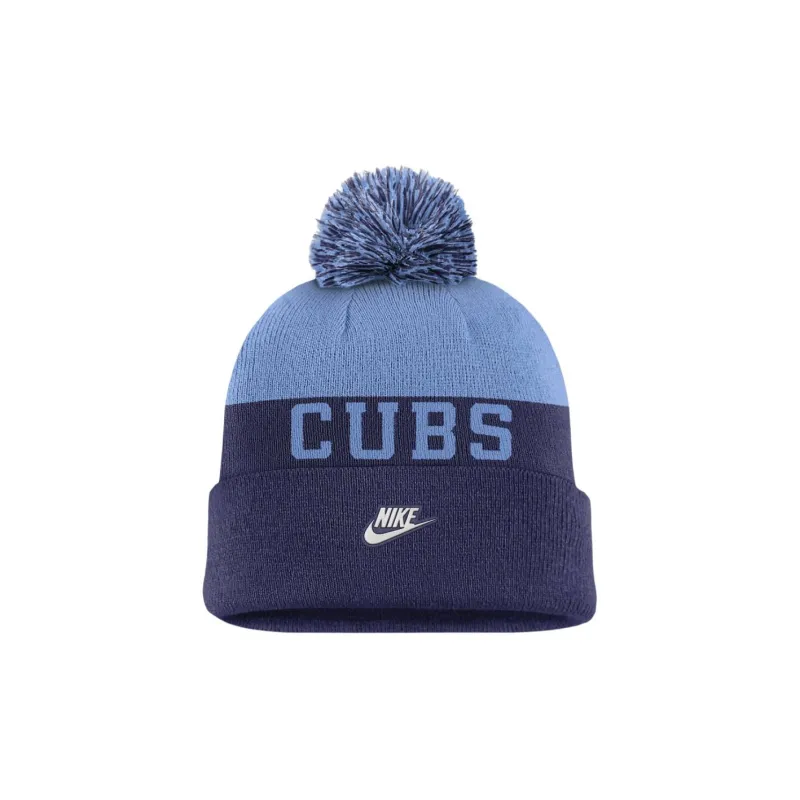Nike Chicago Cubs Rewind Peak Men's Nike Mlb Cuffed Pom Beanie-1