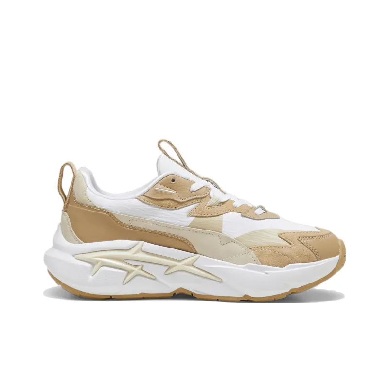 PUMA Spina NITRO™ PRM Cushioning, Slip Resistant, And Abrasion Resistant Low Top Casual Shoes Women's White Brown-1