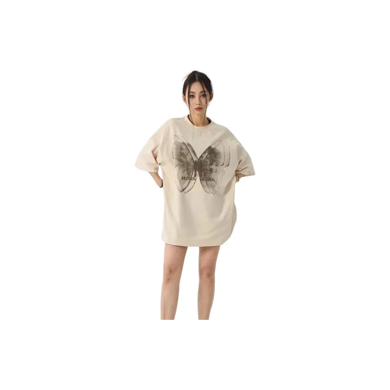 Vine Color T Shirt Women's Apricot-4