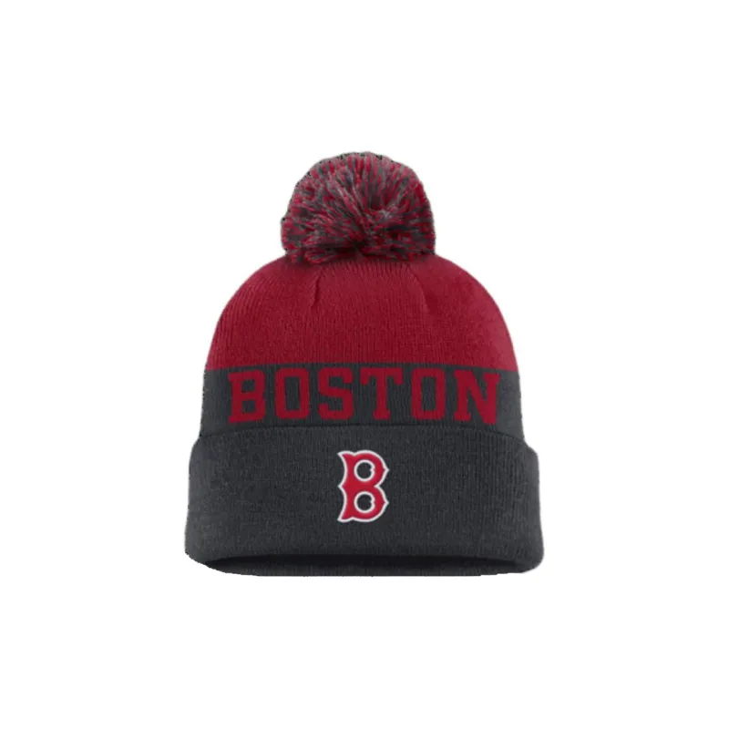 Nike Boston Red Sox Rewind Peak Men's Nike Mlb Cuffed Pom Beanie-1