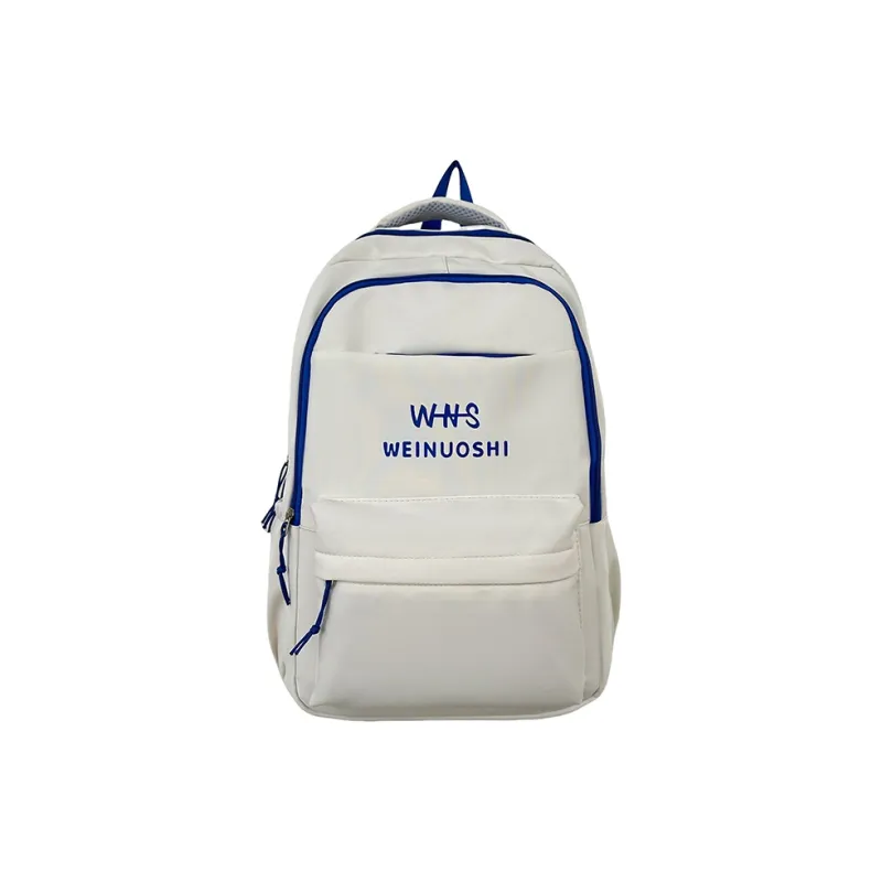 DCLOUD Nylon Backpack Regular Women's White & Red/Blue/Red/Black-5