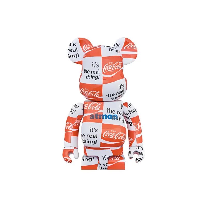 BE@RBRICK x Coca Cola/ X Atmos 400%100% Checkerboard Trendy Figures 7cm/28cm-3