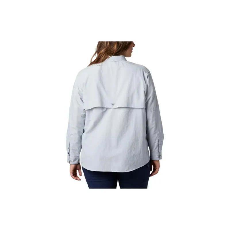 Columbia Women's’s PFG Bahama™ Long Sleeve Shirt Shirt Women's Rolled Cloud Gray-1