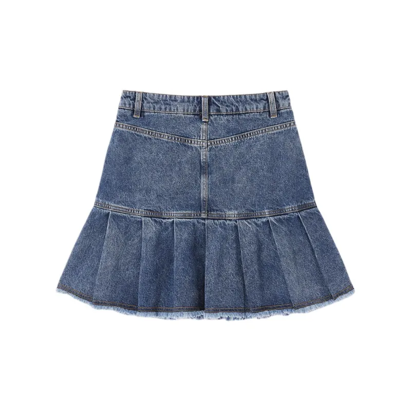 EICHITOO Denim Short Skirts Women's Denim Blue-1