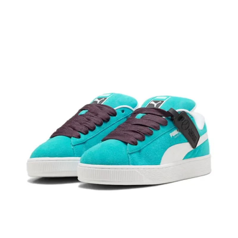 PUMA Suede Slip Resistant, Abrasion Resistant, Breathable Low Top Skateboard Shoes Men's Green-2