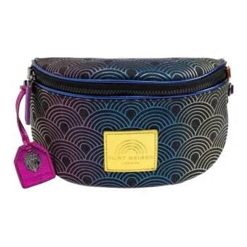Kurt Geiger London Fabric With Leather Fanny Pack Unisex Black & Multicolor