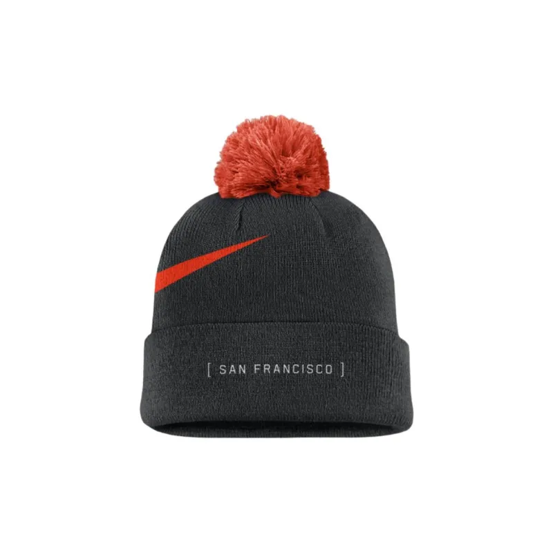 Nike San Francisco Giants Peak Men's Nike Mlb Cuffed Pom Beanie-0