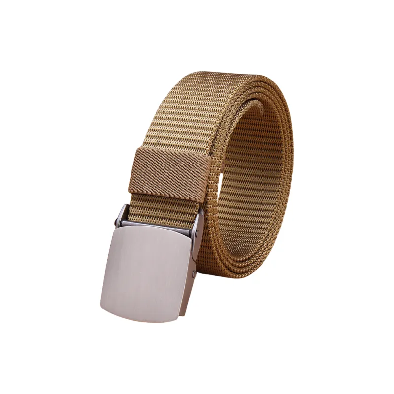 Emperor Penguin Automatic Buckle Quick Dry Tactical Outdoor Hypoallergenic Canvas Leather Belts Men's Width 3CM-3