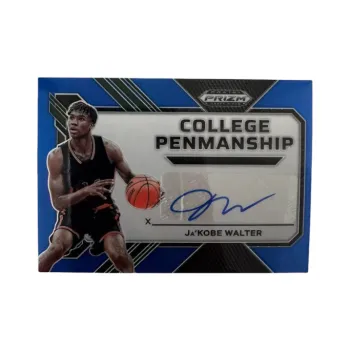 PANINI 2023 Prizm Ja'Kobe Walter, Signed 96/125 Series, Blue Fold, Card Pass Sports Cards 1 Pc