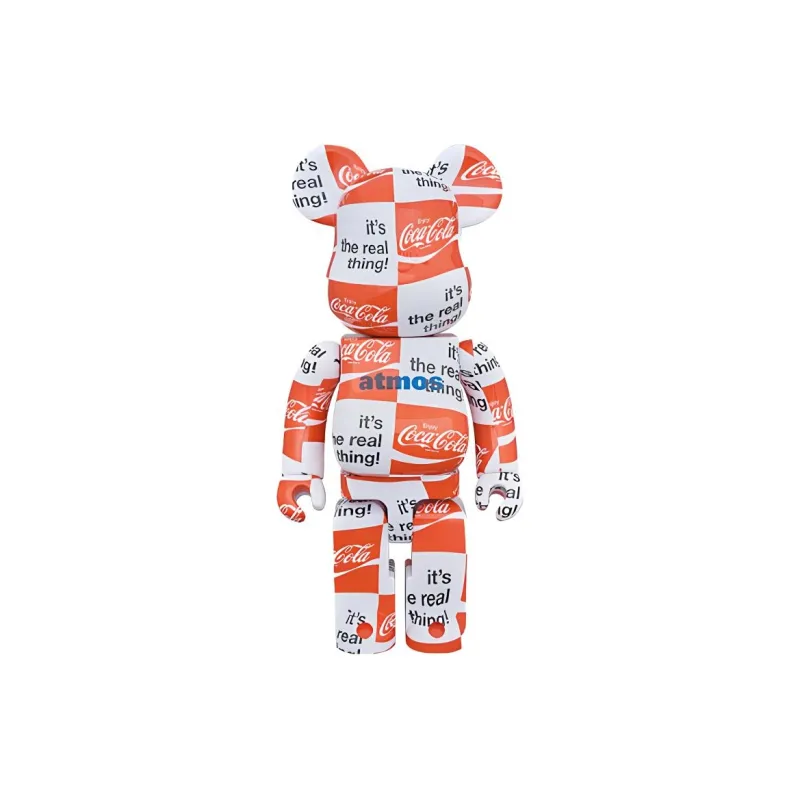 BE@RBRICK x Coca Cola/ X Atmos 400%100% Checkerboard Trendy Figures 7cm/28cm-1